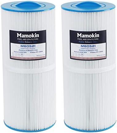 Mamokin Spa Filter 6CH-960 Replaces Jacuzzi Filters J-300 J-400, Unicel 6CH-960, Pleatco PJW60TL-F2S, Filbur FC-2800, 6540-476, 6540-383, Hot Tub Filter with Closed Handle(Not be Removed)- 2 Pack