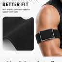 Stretch Nylon Sport Bicep Band with Metal Bumper Case for WHOOP 5.0, Soft Adjustable Breathable Replacement Ankle Strap for Men Women