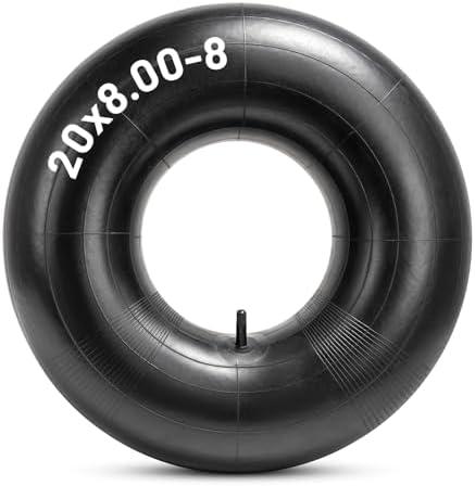 Heavy Duty 20x8.00-8 Inner Tube, 20x8-8, 20x10.00-8, 20x10-8 18x6.50-8, 18x7.50-8, 18x8.50-8 18x9.50-8 Universal Fit Tire Tube with TR13 Straight Valve Stem for Mower/Tractor/Golf Cart and More 1 PCS