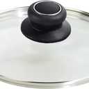 7 Inch Pot Lid Tempered Glass Pan Lids - Oven Safe Replacement Glass Lid for 7" Frying Pan Wok Pot Skillet, Clear
