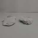 NICETOWN 100% Absolutely Blackout Linen Curtains with Thermal Insulated White Liner, White, 52 inches Wide, 72 inches Length Energy Saving Curtains for Living Room 2 Panels Set, Vertical Blinds