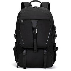 Men's Women's with Usb Port 80l Travel Backpack, Large Carry-On BackpacksExpandable Oversized Laptop Bag Works (Black)