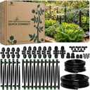 CARPATHEN Drip Irrigation System Kit - Complete Quick Connect Garden Watering System with Adjustable Sprinkler Emitters, 5/16" & 1/4" Tubing - Drip Line for Raised Beds, Greenhouse