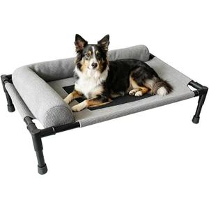 Elevated Dog Bed, Raised Dog Beds for Small Dogs
Cooling Elevated Dog Cot for Indoor & Outdoor Use,Stainless Steel Frame,Non-Slip Foot Caps(31.5" L *23.62" W * 6.69" H)