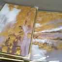 Hand Painted Abstract Canvas Wall Art for Living Room,Large Framed Gold Oil Painting For Bedroom, 3 pcs Wall Painting for Office Wall Décor 24" x 64", 24x32 inches + 16x24 inches