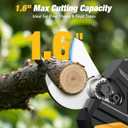 2-In-1 Electric Pruning Shears for Dewalt 20v Max Battery, 1.6" Cutting Diameter Cordless Pole Pruners 20v - Brushless Motor, 4 Modes Electric Pruning Shears for Gardening & Tree Trimmer (No Battery)