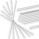 Zopeal 30 Pcs 12 Inch Clear Acrylic Dowel Rods for DIY Crafts Acrylic Dowel Strip Plastic Sticks Cake Topper Rod for DIY Plastic Stick Handwork Supplies(0.16 Inch /4mm Diameter)