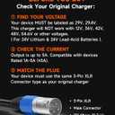 24V 5A Lithium Battery Charger for Electric Wheelchairs, 3-Pin XLR, Compatible with Pride Jazzy 614/1103 Ultra/Select 6, Go-Go ES2, Drive Medical, Rascal, Lakematic, Shoprider, Golden Tech Scooters