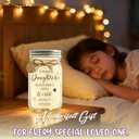 Daughter Gifts  Mason Jar Night Light with Cozy LED Lights (Sparkle), Decorative Jar Lamp  Sentimental Birthday & Christmas Gift for Daughter from Mom or Dad, Graduation Keepsake Home Dcor