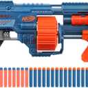 Nerf Elite 2.0 Shockwave RD-15 Blaster, 30 Nerf Darts, 15-Dart Rotating Drum, Pump-Action Slam Fire, Built-in Customising Capabilities