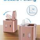BeaSaf 36W for Apple Charging Block with Built-in Watch Charger, Foldable PD Fast Charger Block for iPhone, Dual Ports Wall Charger Compatible with Apple Watch iPhone AirPods(Rose Gold)