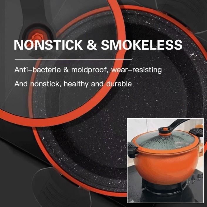 Multi-Function Micro Pressure Cooker Stainless Steel Non-Stick Pumpkin Shaped Soup Pot for Cooking