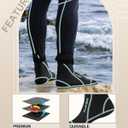 XUKER Neoprene Water Socks 3mm, Sand Proof Beach Volleyball Socks Diving Socks for Outdoor Water Sports (Blue, M)