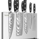 Magnetic Knife Holder Stand,Stainless Steel Magnetic Knife Block Without Knives,Power Magnetic Knife Rack Strip,Double Sided Magnet Knife Storage Organizer