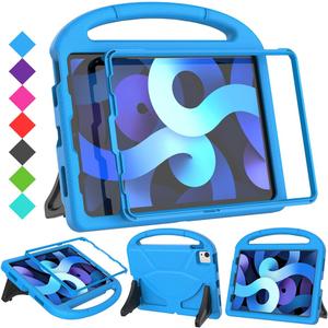 SUPLIK Kids Case for iPad Air 5th/4th Generation (10.9 inch,2022/2020), Built with Screen Protector, iPad Air 5 Kidproof Case with Handle Stand for Apple iPad Air Gen 4/5&Pro 11 Old Version, Blue