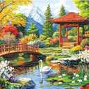300 Pieces Puzzles for Adults,Spring Scenery 300 Pieces Large Puzzle for Adults Seniors Teens,Mountain Lake Landscape Jigsaw Puzzles for Kids Ages 8-10,Challenging Family Games,20.5 x 15 in
