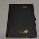 POPRUN 2026 Pocket Calendar Planner (Mini Size-3.5" x 6.5" Hardcover),12 Months (Jan. - Dec. 2026) - Small Planner Weekly and Monthly for Purse with Pen Holder, Storage Pocket - Black