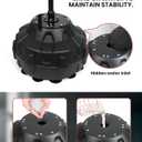 Boxing Training Kit - Punching Bag Spinning Bar, Reflex Ball & 360Rotating Rod Free Standing Design Adjustable Height for Adults Black White