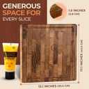 End Grain Teak Wood Cutting Board – 13.1x17.1x1.5 in, Premium Butcher Block with Deep Juice Groove, Non-Slip Feet & Side Handles – Heavy-Duty Wooden Chopping Board for Meat, Veggies & More