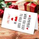2 x Funny Valentines Day Card for Him Her, Naughty Valentine's day Gifts (BT-155)