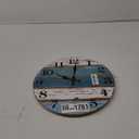 CHYLIN Nautical 14 Inch Wall Clock, Blue Ocean Theme, Silent Sweep Movement, Easy to Read, Good Gift
