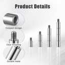 20PCS Scrapbook Extension Posts, Stainless Steel Binding Post, Album Accessories Replacement Screws for Binding Extending Refill Pages Scrapbook Photo Album (12 mm/ 0.47 Inch)