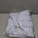 Gingham Pattern Backpack, Pink and Blue Checkered, 34cm x 9cm, Large Capacity Suitable for Travel for Girls (blue)