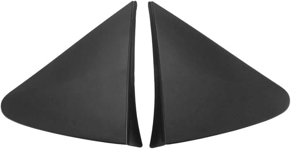 1 Pair Door Mirror Triangle Corner Cover Trim Rearview Triangle Trim Panel for Toyota Yaris 2008 | Front Left Right Door | Replaces 60117-0D100, 60118-0D100