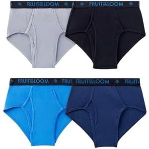 Fruit of the Loom Men's Underwear Briefs, Tag Free & Moisture Wicking, Assorted Color Multipacks Size S