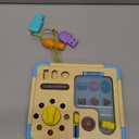 lalalark Electronic Busy Board  Montessori Learning Toddler Toy, 15 Lights & 9 Sounds, 5 Switches & Plugs, Sensory, Fidget, Travel Activities, Early Development, Easter Baby Gifts Toys Age 18M+