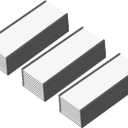 C Channel Magentic Label Holders 2x5.5 Inches with Paper Inserts and Clear Plastic Protectors,Magnetic Data Card Holders File Cabinet Labels,Pack of 50