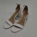 IDIFU Women's 3 Inch Heel Sandals for Women US 8.5, Color: White Pu