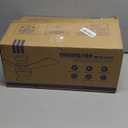 Asyko Ceiling Fans with Lights, 46" Low Profile Ceiling Fan with Light and Remote Control, Flush Mount, Reversible, Dimmable LED, Noiseless, Brown Ceiling Fan for Bedroom, Dining Room