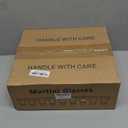 Mfacoy Martini Glasses Set of 9(Buy 8, get 1 Free), Crystal Cocktail Glasses 8 Ounces, Hand Blown Stemless Martini Glasses for Bar, Martini, Cosmopolitan, Manhattan, Gimlet, Pisco Sour Brandy