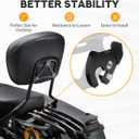 Stealth Luggage Rack fits for Harley Touring Luggage Rack Black Compatible with Harley Davidson Street Glide Road Glide Road King Electra Glide Ultra Limited 2009-Later