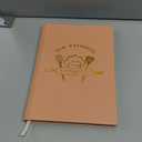 Lanpn B5 Blank Recipe Book Cookbook for 70 Recipes, Leather Cover Waterproof Empty Cooking Journal to Write in Your Own Recipes, Recipe Notebook with Stickers to Organize Your Family Recipes, Rose (Large (7 x 10 inch))