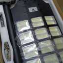 JAYNLT Y-5200W Solar Street Lights Outdoor,520000LM 6500K Commercial Parking Lot Lights Dusk to Dawn, Waterproof Solar Security Flood Lights with Motion Sensor and Remote for Yard, Garage, Driveway (1Pack)