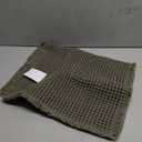 ZALL Waffle Bath Mat,Super Absorbent Non Slip Bathroom Rug,Dark Green 18x30inch,Machine Washable Ultra Soft Floor Mats