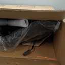 YOUNIKE Black Home Office Desk Chair with Wheels Comfy Armless Cute Vanity Chair with Adjustable Rocking Back Modern Leather Upholstered Rolling Swivel Small Task Drafting Sewing Chair Compact