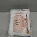 Best Grandma Ever Coffee Mug, Birthday / Mothers Day Gifts for Grandma from Granddaughter Grandson Grandchildren Grandkids 14 Ounce Gift Box with Spoon and Coaster Pink