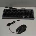 Gaming Keyboard and Mouse Combo - RGB Backlit 14 Lighting Effects, USB Wired Computer Keyboard, 26-Key Anti-Ghosting, Volume Wheel, Quiet Typing, Adjustable DPI Mouse for Gaming & Work, Trueque