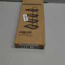 Moforoco 4 Tier Soap Bar Holder for Shower, No Drilling, 304 Stainless Steel, Wall Mounted Soap Holder with 4 Hooks and Razor Holder, Shower Rack Soap Tray Bar Soap for Bathroom Accessories Organizer (Black)