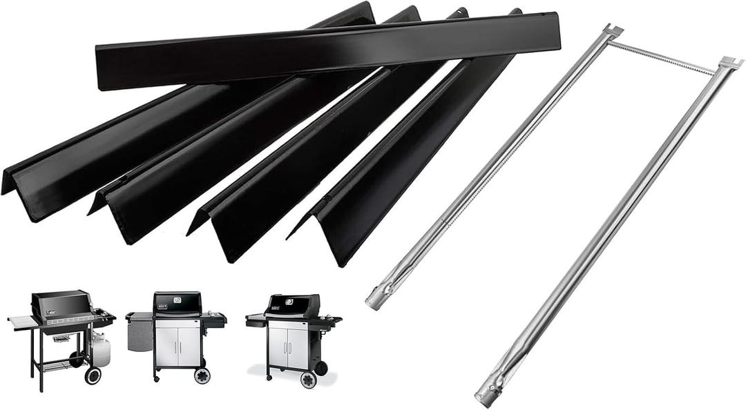 Grill Parts for Weber Genesis Silver A Gas Grills Replacement, Spirit 200 SER (Model YRS Prior To 2013), Spirit 500, for Weber Flavorizer Bars 7534 7535 65943 65902 & Burner Tube Kit 7507 10404 10459