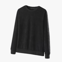 Men's Knit Long Sleeve Sweater Vintage Casual Crewneck Jumper Business Work Pullover Black M
