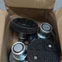4pc Car Lift Tray with Rubber and High Foot pad 50mm Shaft Diameter Han Macson (Buttoned Thread Style)
