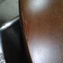 Dining Table 35" Round Modern Kitchen Table Rustic Mid-Century Farmhouse Foldable Table with Base Brown Circle Compact Small Dining Table for Small Place