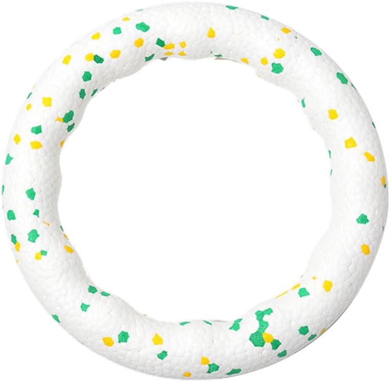 Indestructible Dog Chew Toy Ring 7x0.9 Inch Floating Interactive Fetch Toy for Small Dogs Chew Proof Water Play Anxiety Relief Indoor Outdoor (Small)
