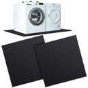 Pushglossy 2 Pcs Anti Vibration Pads Mats for Washing Machine with Adhesive, 27'' x 25'' 1/2'' Thick EVA Foam Shock Mat for Printers, Washer Dryer, Audio Equipment, Noise Reducing for Floor Protection