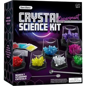 Dan&Darci Crystal Growing Kit for Kids - Science Experiments Gifts for Boys & Girls Ages 8-14 Year Old - Toys Teen Age Boy/Girl Arts & Crafts Kits - Cool Projects Ideas 8 9 10 11 12 Yr Olds (Multi-colored)