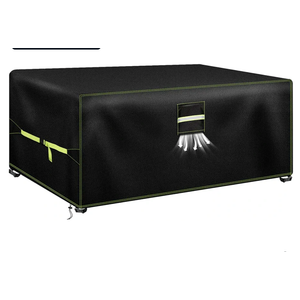 Patio Furniture Covers, Heavy-Duty 600D Oxford Waterproof Outdoor Couch Cover, Patio Table Cover with Air Vent, Windproof Buckles, Fits 60" L×38" W×28" H